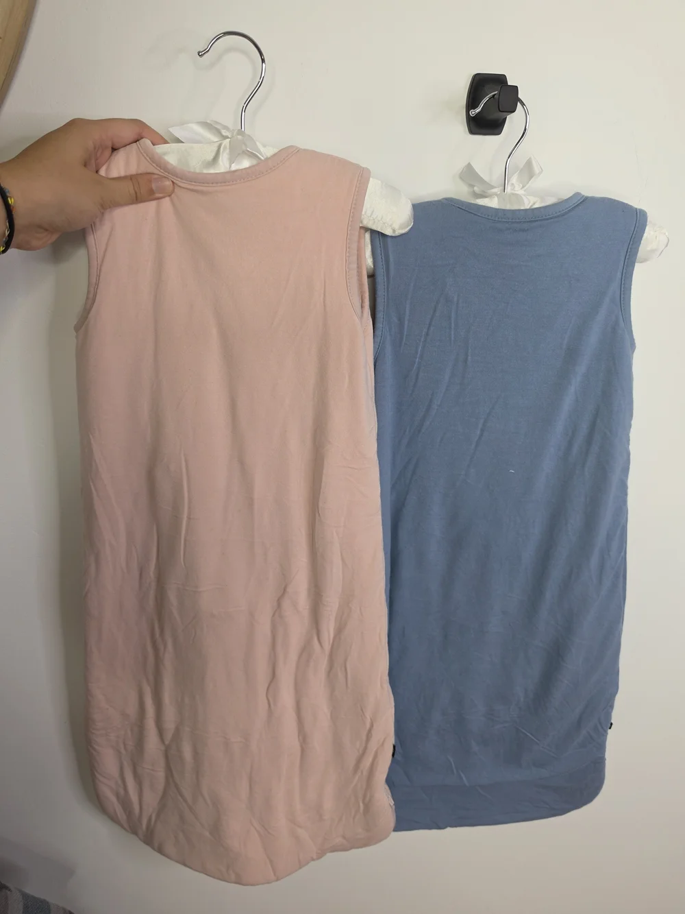 *2 Sleep Bags*, Used, 14-20lbs! Blue & Pink, Sz SMALL